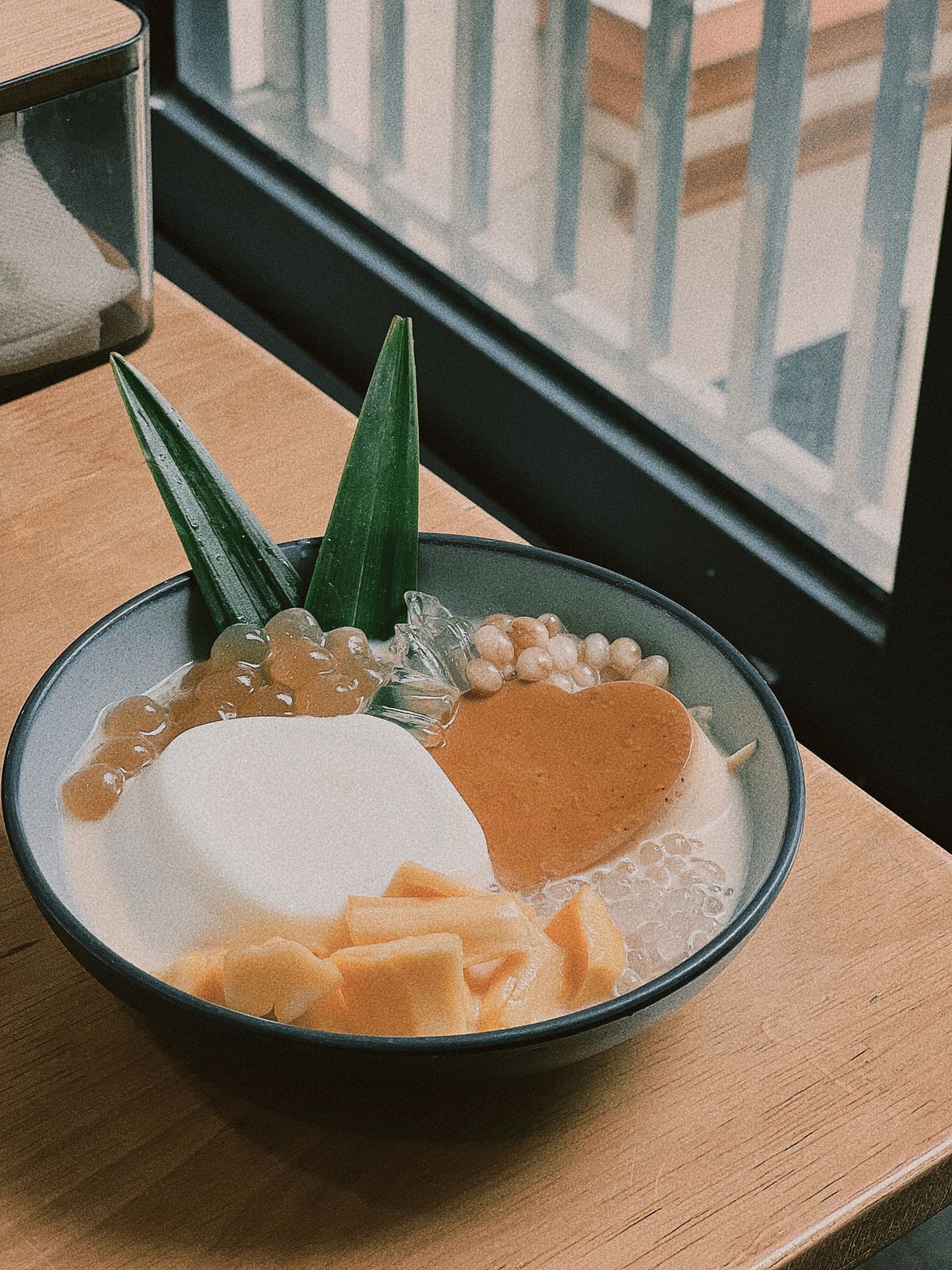 豆花與粉圓甜品餐點示意